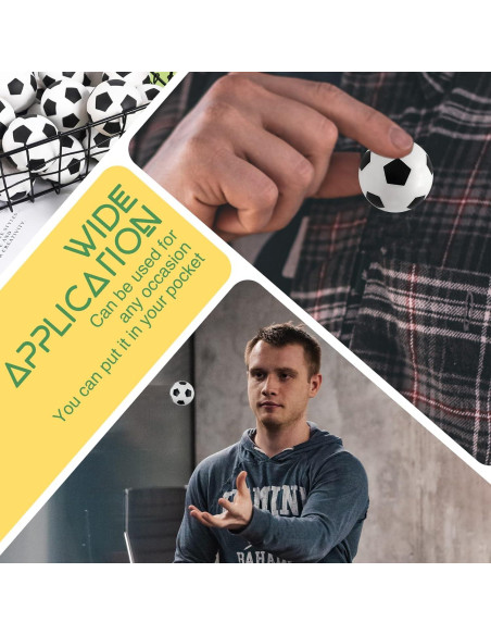 30 Pelotas de Fútbol Rebotadoras Xeehwb 27mm para Estrés