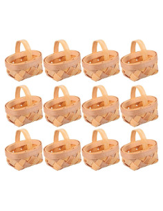 Cestas Mini Tejidas DOITOOL 12 Piezas 6x5cm Decorativas