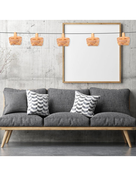 Cestas Mini Tejidas DOITOOL 12 Piezas 6x5cm Decorativas