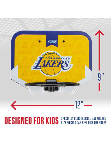 Aro de Baloncesto Mini Franklin Sports NBA Lakers Interior