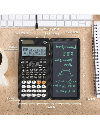 Calculadora Científica NEWYES 991EX con Bloc de Notas 552 Funciones