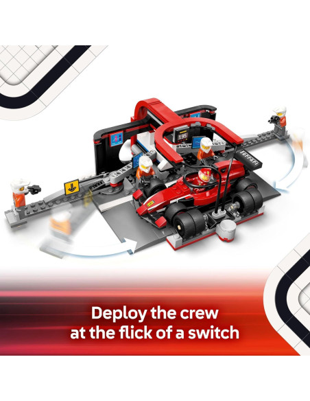 LEGO City F1 Parada en Boxes Ferrari - Set 60443 para Niños 6+