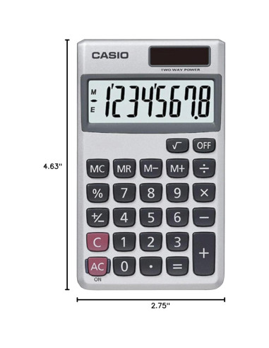 Calculadora Solar Casio SL-300SV 8 Dígitos Compacta