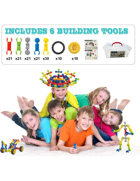 Juguetes de Construcción Huaker 125 Piezas Educativos