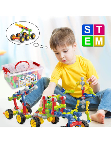 Juguetes de Construcción Huaker 125 Piezas Educativos