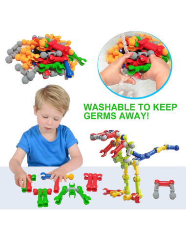 Juguetes de Construcción Huaker 125 Piezas Educativos