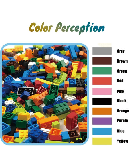 1500 Piezas Ladrillos de Construcción HUIZDQ Multicolor
