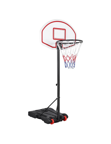 Aro de Baloncesto Portátil Yaheetech Ajustable 1.58-2.13m
