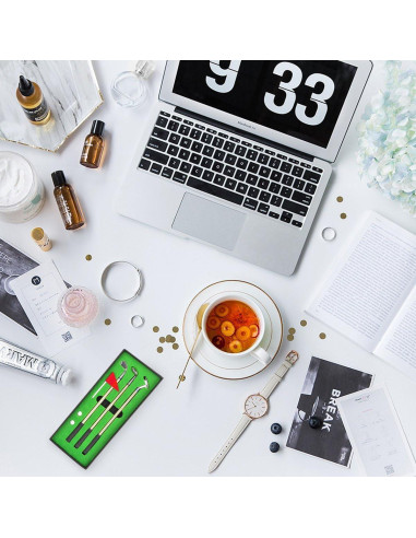 Juego de Bolígrafos de Golf Mini Juboury con Pelotas y Bandera