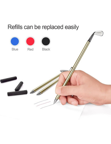 Juego de Bolígrafos de Golf Mini Juboury con Pelotas y Bandera