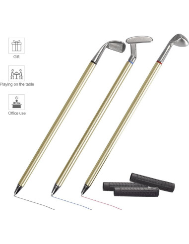 Juego de Bolígrafos de Golf Mini Juboury con Pelotas y Bandera