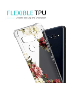 Funda TPU Floral para LG V40 ThinQ - Protección Ligera 2018 2