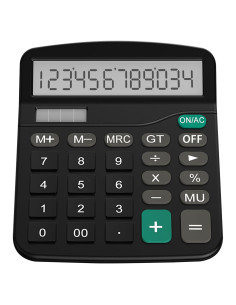 Calculadora Helect H1001 Estándar 12 Dígitos Negra