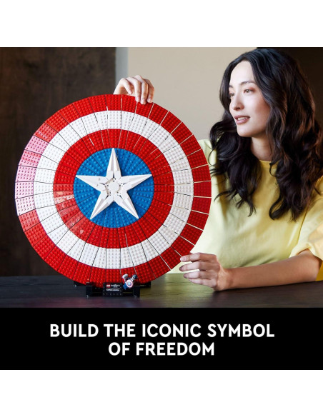 LEGO Marvel Escudo de Capitán América 76262 47 cm 3128 Piezas
