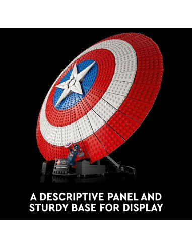 LEGO Marvel Escudo de Capitán América 76262 47 cm 3128 Piezas