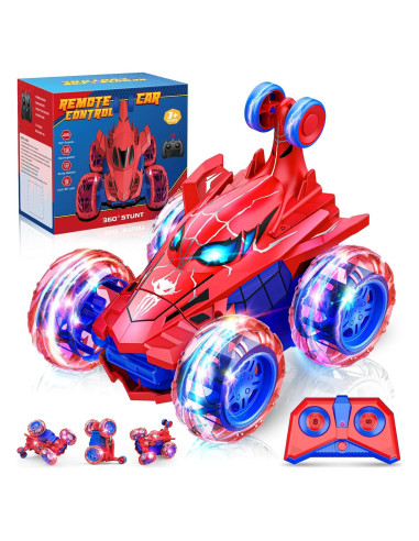 Coche RC Acrobático HCHILDHOOD 2.4GHz con Ruedas LED