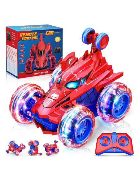 Coche RC Acrobático HCHILDHOOD 2.4GHz con Ruedas LED