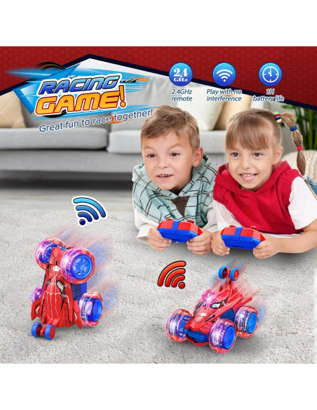 Coche RC Acrobático HCHILDHOOD 2.4GHz con Ruedas LED