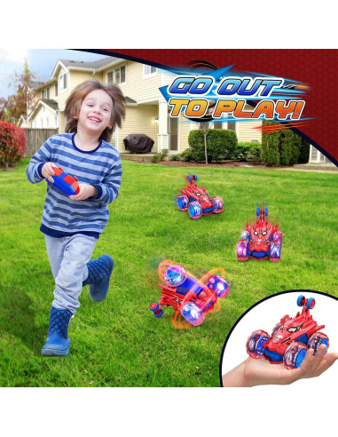 Coche RC Acrobático HCHILDHOOD 2.4GHz con Ruedas LED