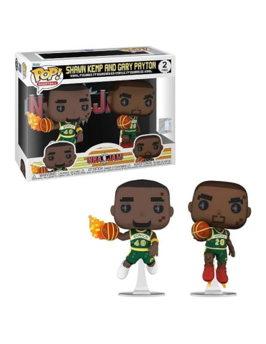 Funko Pop! 2 Paquete Shawn Kemp y Gary Payton Coleccionable