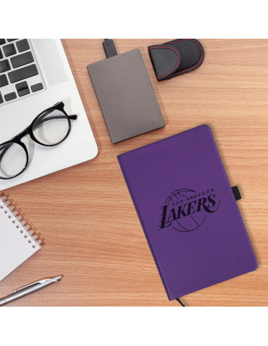 Bloc de Notas Rico Industries Lakers Grabado a Láser 13x21cm