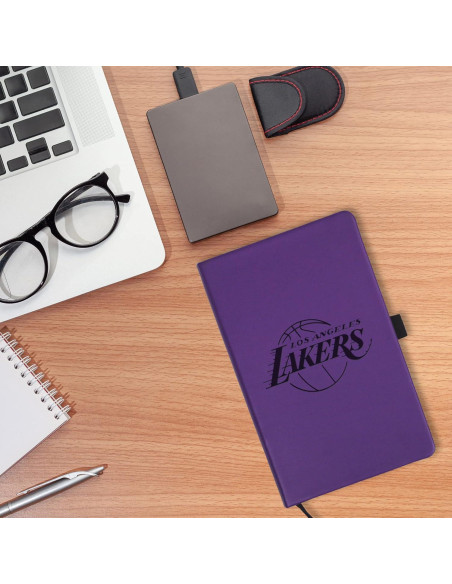 Bloc de Notas Rico Industries Lakers Grabado a Láser 13x21cm