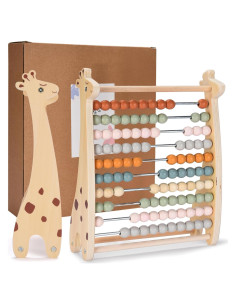 Ábaco de Madera para Niños - Juguete Matemático 24x8.2x28.5cm