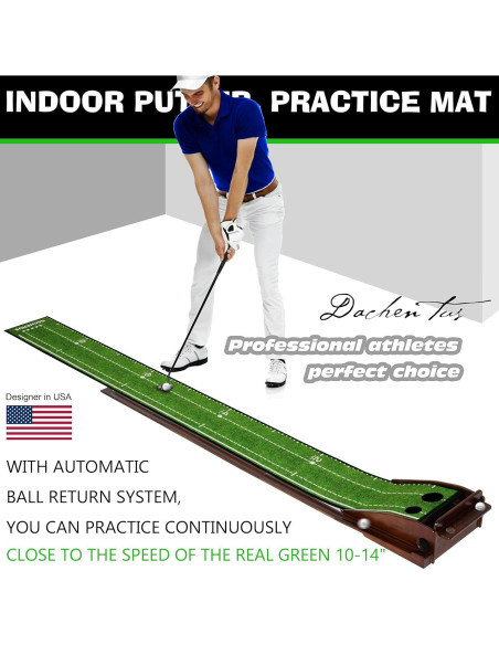 Alfombra de Putting Dachenus 2 Huecos 30x305 cm con Devolución