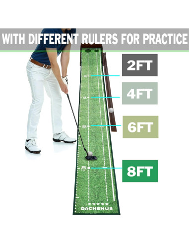 Alfombra de Putting Dachenus 2 Huecos 30x305 cm con Devolución