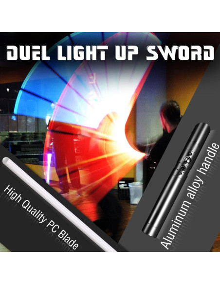 Sable de Luz RGB 72.9 cm Recargable USB con Sonido