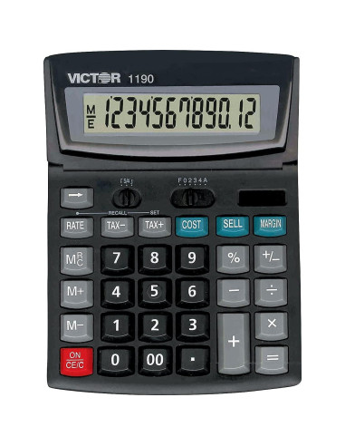 Calculadora de Escritorio VICTOR 1190 LCD 12 Dígitos