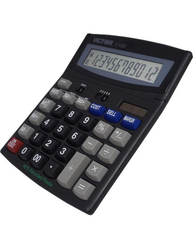 Calculadora de Escritorio VICTOR 1190 LCD 12 Dígitos