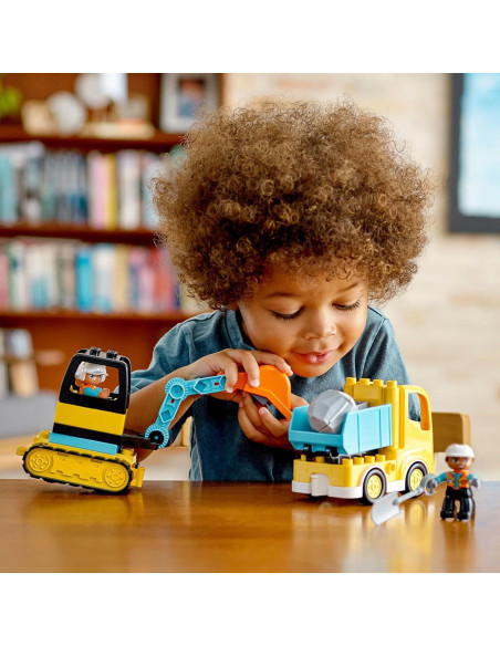LEGO DUPLO Camión y Excavadora de Oruga 10931 Juguete 2-4 Años