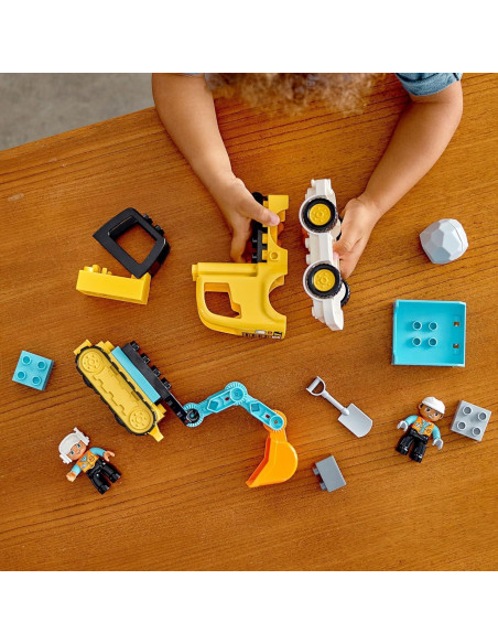 LEGO DUPLO Camión y Excavadora de Oruga 10931 Juguete 2-4 Años
