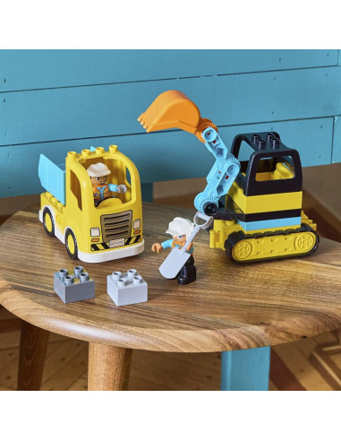 LEGO DUPLO Camión y Excavadora de Oruga 10931 Juguete 2-4 Años
