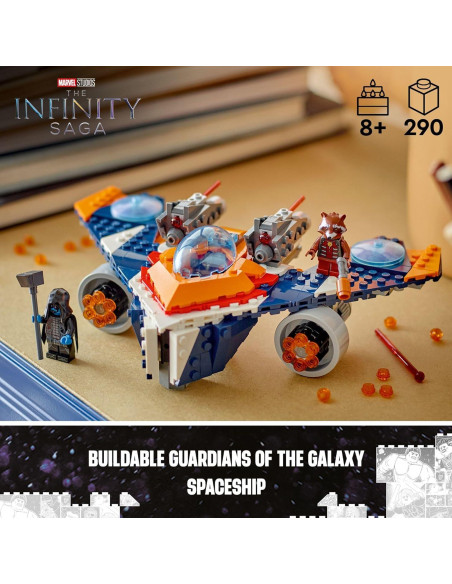 LEGO Marvel Warbird Rocket vs. Ronan - Juguete Construible 8+