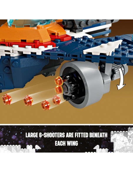 LEGO Marvel Warbird Rocket vs. Ronan - Juguete Construible 8+