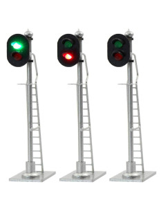 Señales de Ferrocarril HO Evemodel JTD873GR 3PCS 12V LED