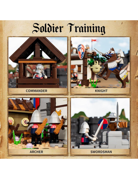 Conjunto Medieval de Entrenamiento FUNWHOLE 964 Piezas