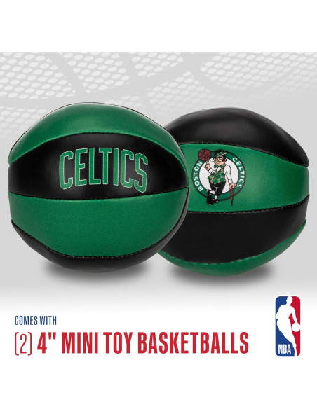 Balones de Baloncesto Mini Franklin Sports Boston Celtics - 2 Pzs