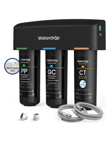 Sistema de filtración de agua bajo fregadero Waterdrop WD-TSA-10 8 etapas