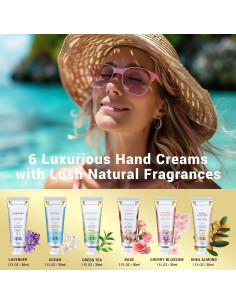 Set de Regalo Crema de Manos Spa Luxetique 6 Fragancias 28g 2