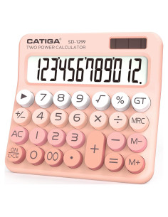 Calculadora Mecánica CATIGA SD-1299 Solar 12 Dígitos
