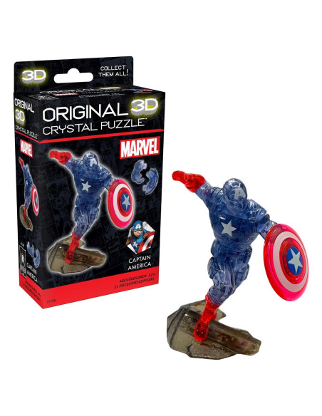 Rompecabezas 3D BePuzzled Capitán América 14.6x9.5 cm