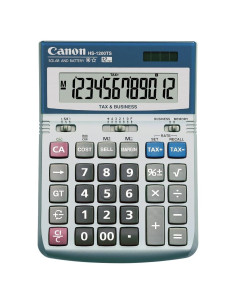 Calculadora de Negocios Canon HS-1200TS, 12 Dígitos, Negra