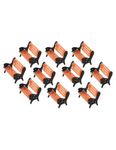 Bancos de Parque E-outstanding 10pcs Escala 1:150 para Jardín