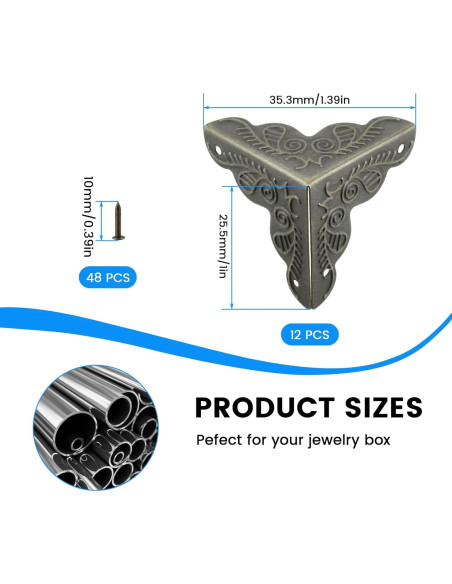 Protector de Esquinas Triangular SDTC Tech 12 Piezas Bronce