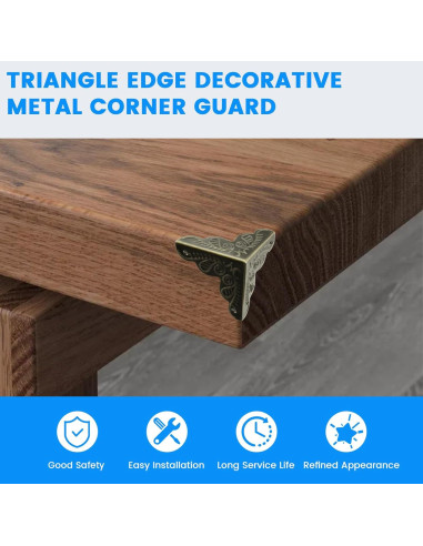 Protector de Esquinas Triangular SDTC Tech 12 Piezas Bronce