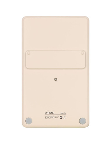 Calculadora UNIONE Beige de Bolsillo y Escritorio LCD