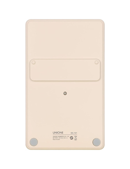 Calculadora UNIONE Beige de Bolsillo y Escritorio LCD
